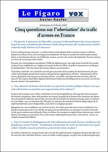 Cinq questions sur l’ « uberisation » du trafic d’armes en France