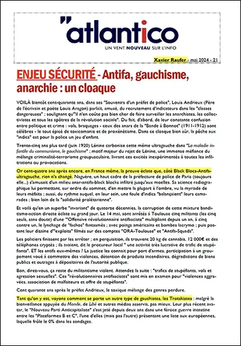 ENJEU SÉCURITÉ – Antifa, gauchisme, anarchie : un cloaque