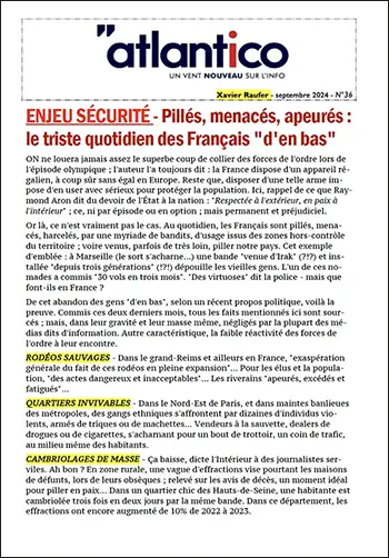 ENJEU SÉCURITÉ – Pillés, menacés, apeurés : le triste quotidien des Français « d’en bas »