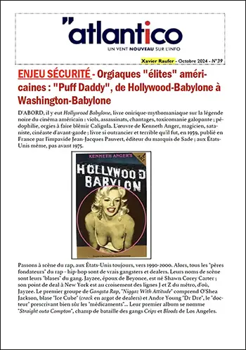 ENJEU SÉCURITÉ – Orgiaques « élites » américaines : « Puff Daddy », de Hollywood-Babylone à Washington-Babylone